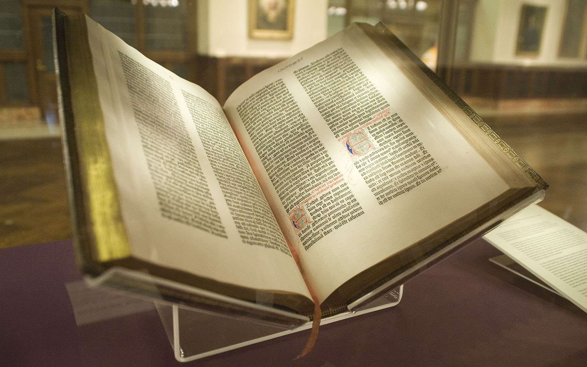 A page from the Gutenberg Bible
